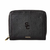 USC Trojans Fossil Black SC Interlock Logan Mini Multifunction Wallet